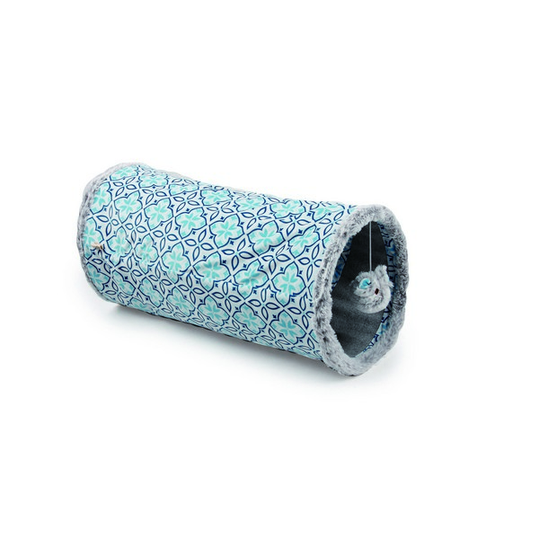 AFP Cat Tunnel Crinkle Toys Grey Indoor Outdoor Hide Play Teaser Vintage