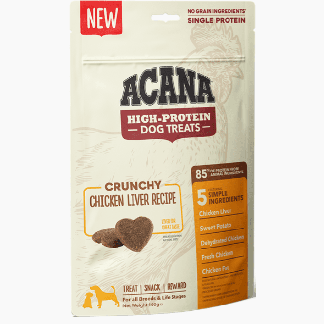 Acana High-Protein Biscuits, Crunchy Chicken Liver Recipe 100Gr