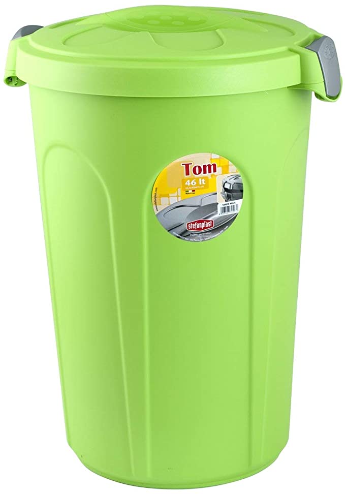 Stefanplast Tom Bin, 46 L, Apple Green, One Size