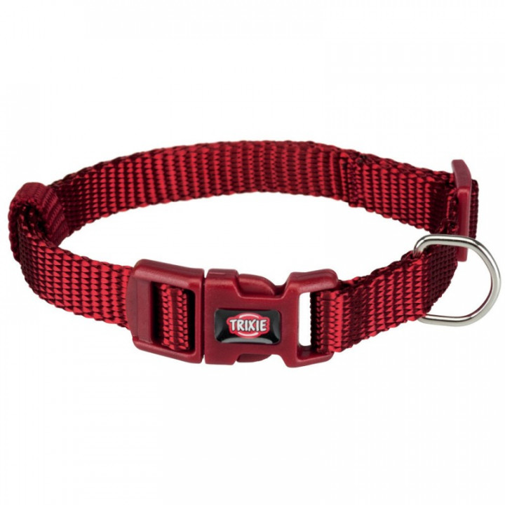 Trixie Collar PREMIUM 15-25 cm / 10 mm XXS-XS burgundy