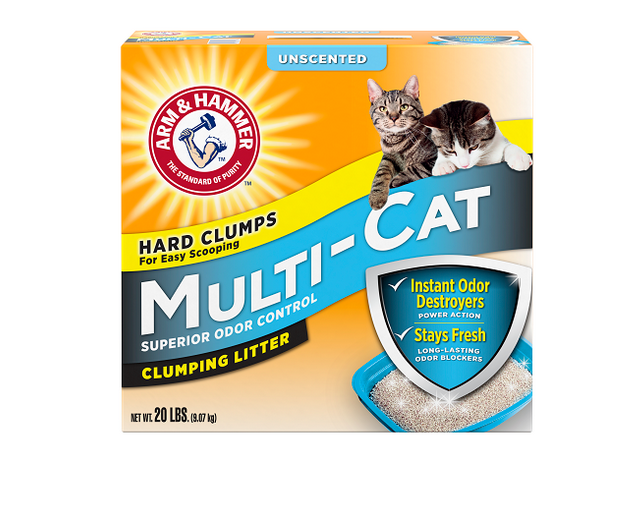 Arm And Hammer Multi-cat Strength Clumping Litter, Unscented - 9 Kg