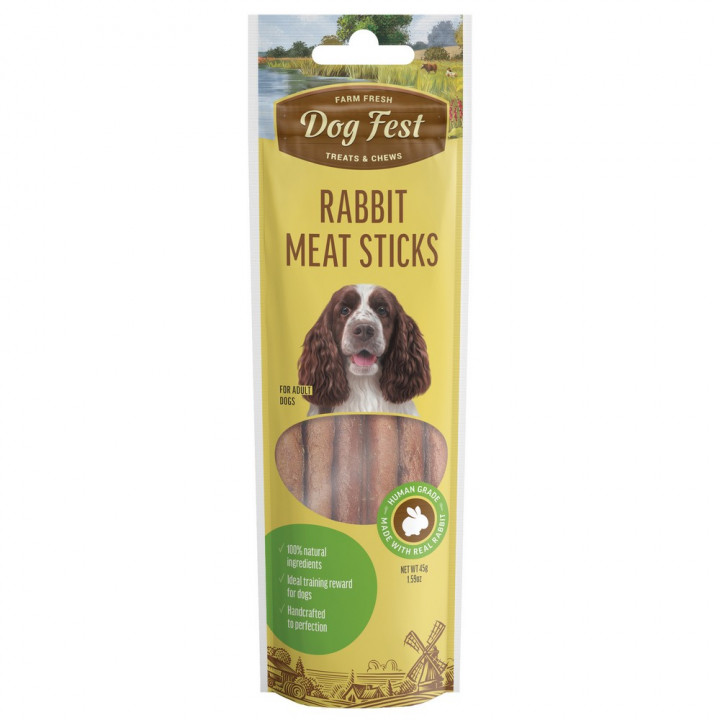 Meat sticks rabbit, for adult dogs 45g