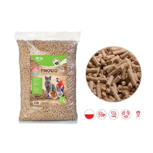 Litter Pinokio Wooden 35 L