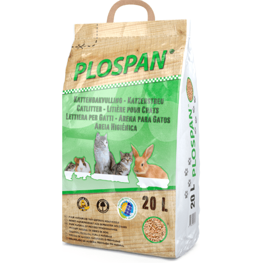 Plospan Cat Litter Wood Pellets 20L