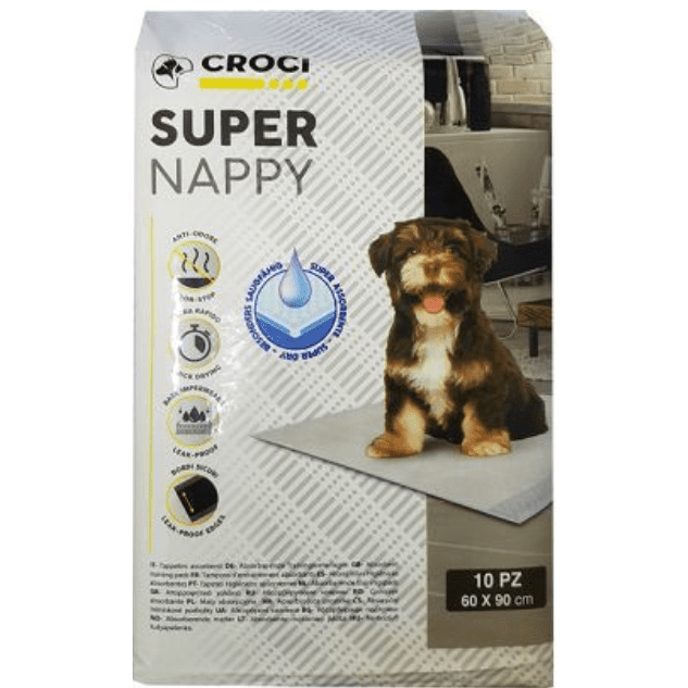 Croci Dog Absorbent Super Nappy 10 Pcs - 90X60Cm
