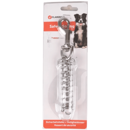 Flamingo Safety Spring For Dogs On Steady Leash 9.5Cm