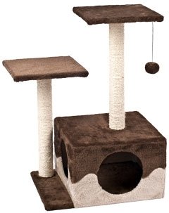 FLAMINGO SCRATCHING POST BROWN-BEIGE