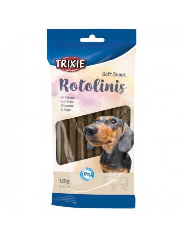 DOG TREAT SOFT SNACK ROTOLINIS WITH FILLER 120G OR 12 PIECES
