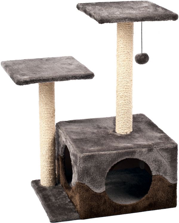 FLAMINGO SCRATCH POLE KANGRI 1- GREY/BROWN
