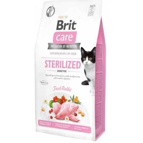 Brit Care Cat Grain-Free Sterilized Sensitive Fresh Rabbit 7Kg