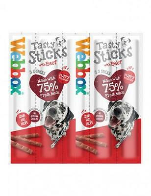 Webbox Delight Tasty Sticks BEEF Dog Treats Chews For Large Dog 5 Per Pack