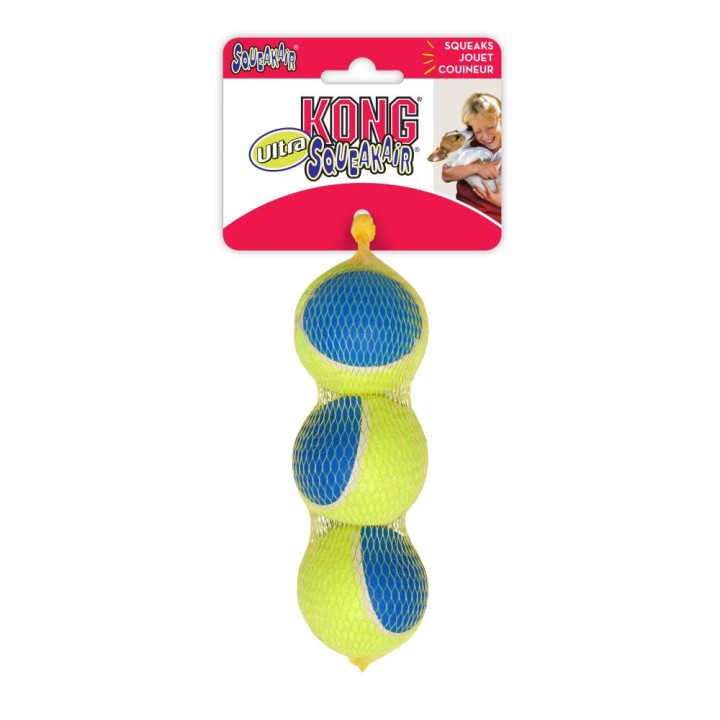 Kong Squeakair Ultra Balls Medium X3