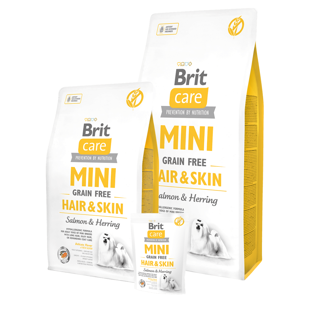 Brit Care Mini Grain Free Hair & Skin 400Gr Dry Dog Food