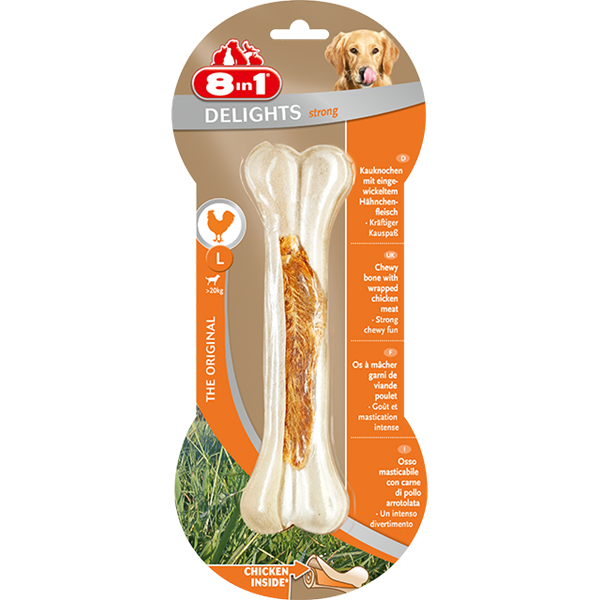 8in1 Bone Delights Strong Chicken L 160g