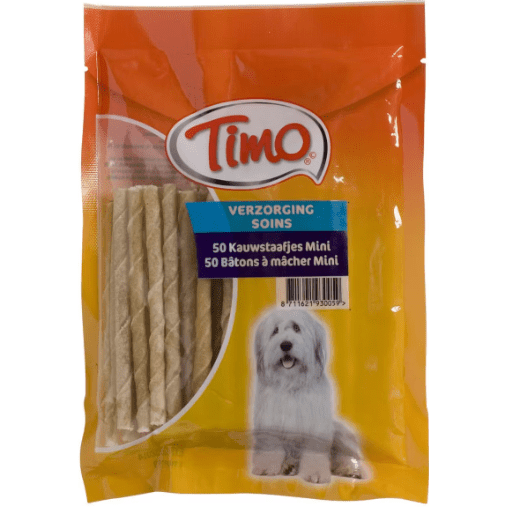 Timo Beef Chew Sticks Mini - 50Pcs