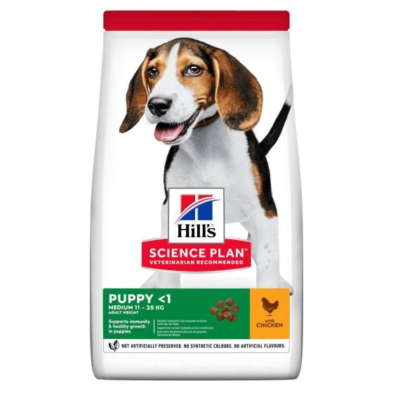 Hill'S Science Plan Medium Puppy Food With Chicken 800Gr 800Gr Free