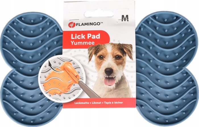 Flamingo Lick Pad Yummee Silicone Bone