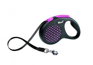Flexi Leash Retractable Design S Pink Strap 5m