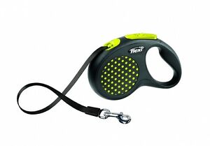 Flexi Leash Retractable Design Medium Yellow Strap 5m