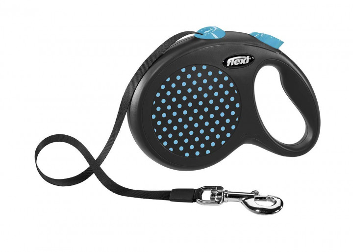 FLEXI Leash Design S Tape 5 m Blue