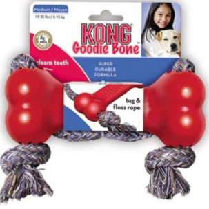 Kong Goodie Dog Bone With Rope Medium 8X18Cm
