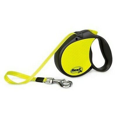 Leash Retractable Flexi Neon Reflect L 5M 50KG Max