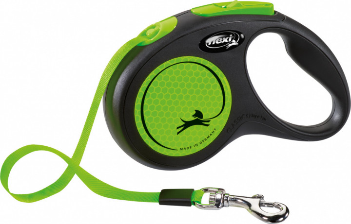 Flexi Comfort Retractable Tape Dog Lead 5M Green
