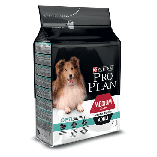 Proplan Medium Adult Food For Dog with Sensitive Digestion Lamb 3Kg 500Gr Free