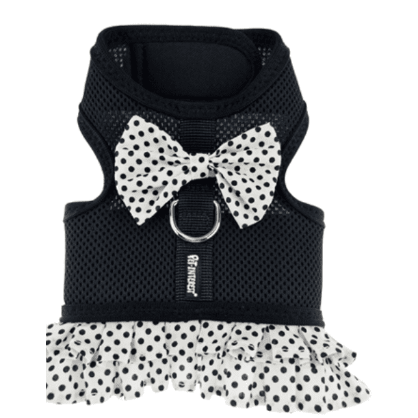 Black Dots Mesh Harness With Skirt L