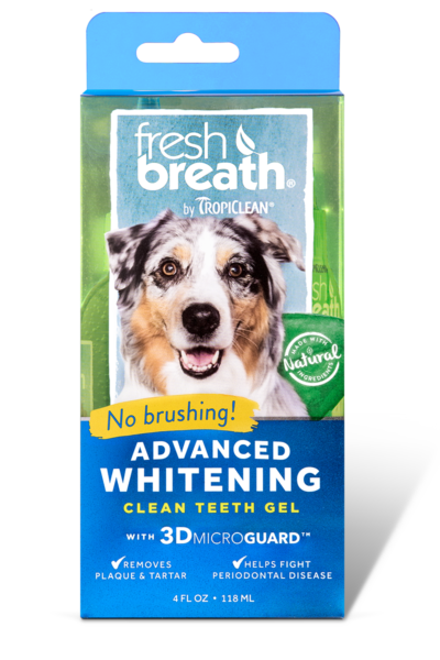 Tropiclean – Clean Teeth Gel Kit Adv. Whitening 118ml + Bonus Fresh Breath Drops
