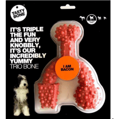 Tasty Bone Bacon Trio Bone S 12.5X9.5X2.5Cm