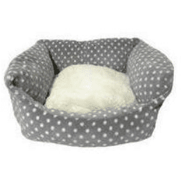 Rosewood Grey/Cream Spot Bed 45Cm