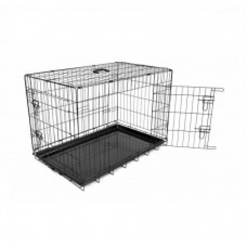 DUVO DOG CRATE 2 DOOR TRAY 92X57X64CM