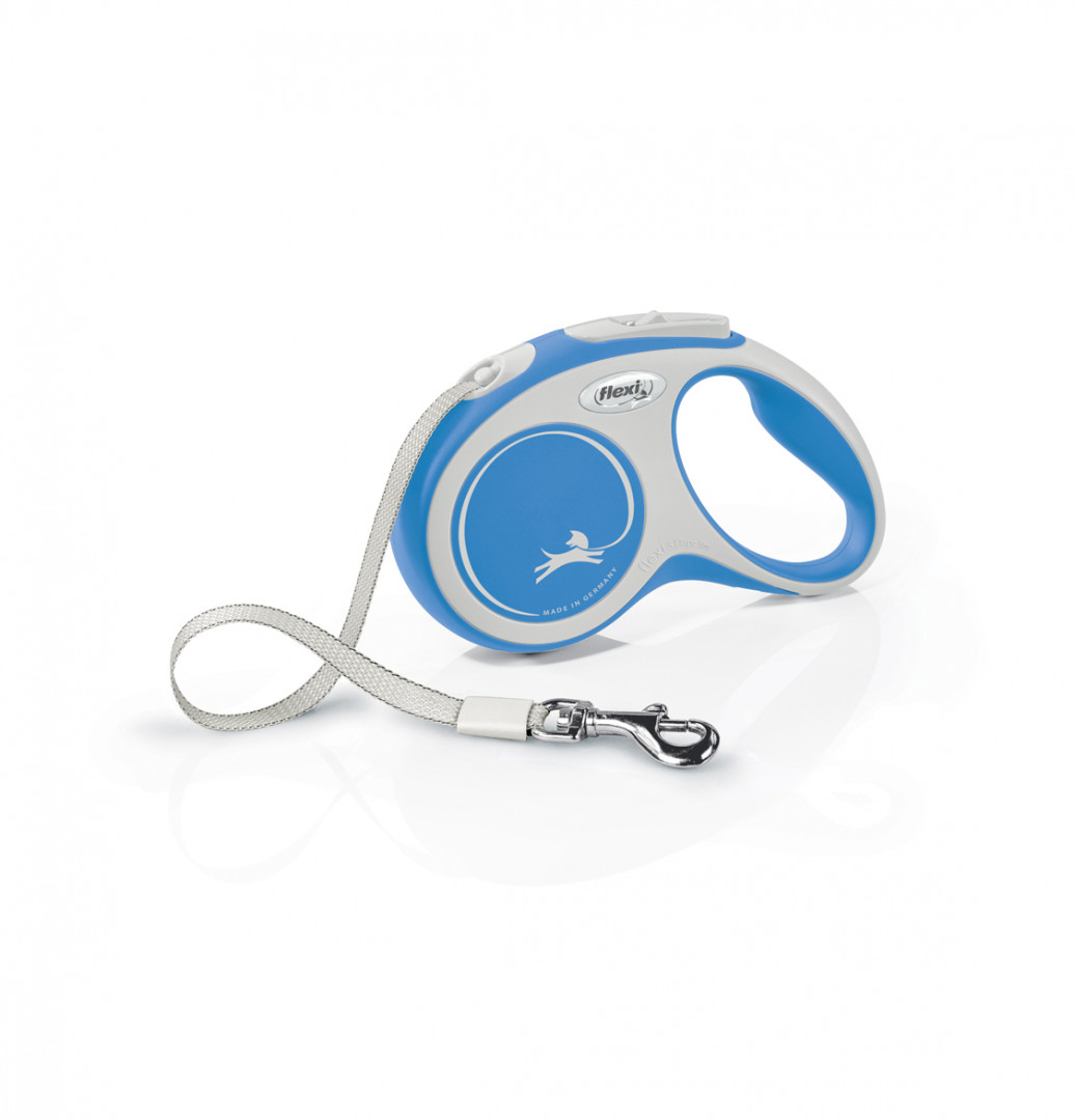 flexi New Comfort S Tape 5m/15kg blue