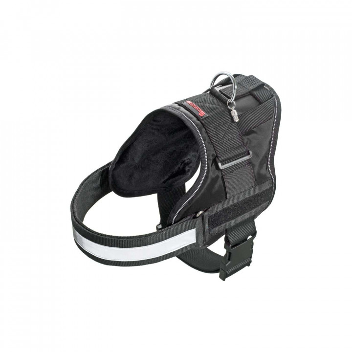 flamingo harness Teflon black  80100cm