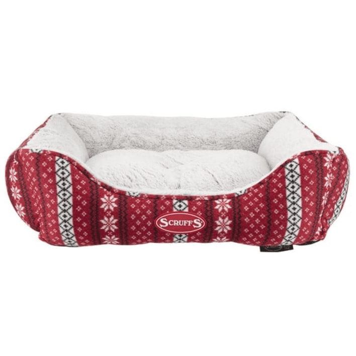 Scruffs Santa Paws Box Bed Medium 60X50Cm