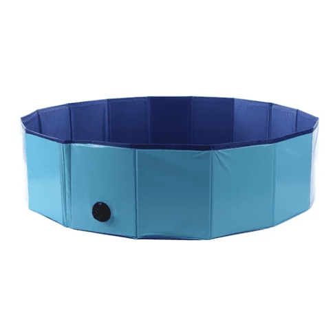Flamingo Doggy Splatter Swimming Pool Blue - pet summer essential