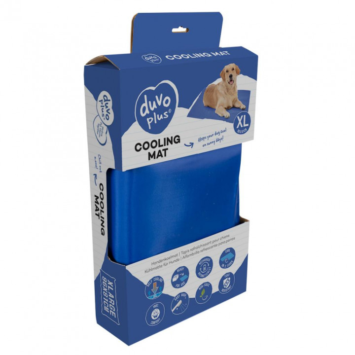 Duvo+ Cooling mat XXL - 120x80cm blue  - pet summer essential