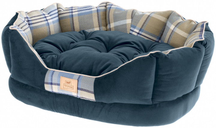 Ferplast pet basket Charles 44 x 33 x 20 cm textile blue