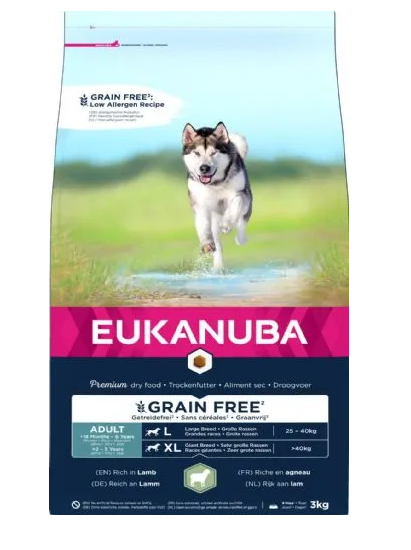 Eukanuba Adult Grain Free Lamb Large Breed - 12 Kg
