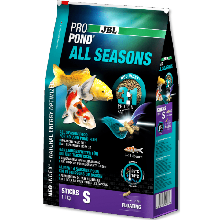 Jbl Pro Pond Fish Food All Seasons Floating Sticks S 6L/1.1Kg