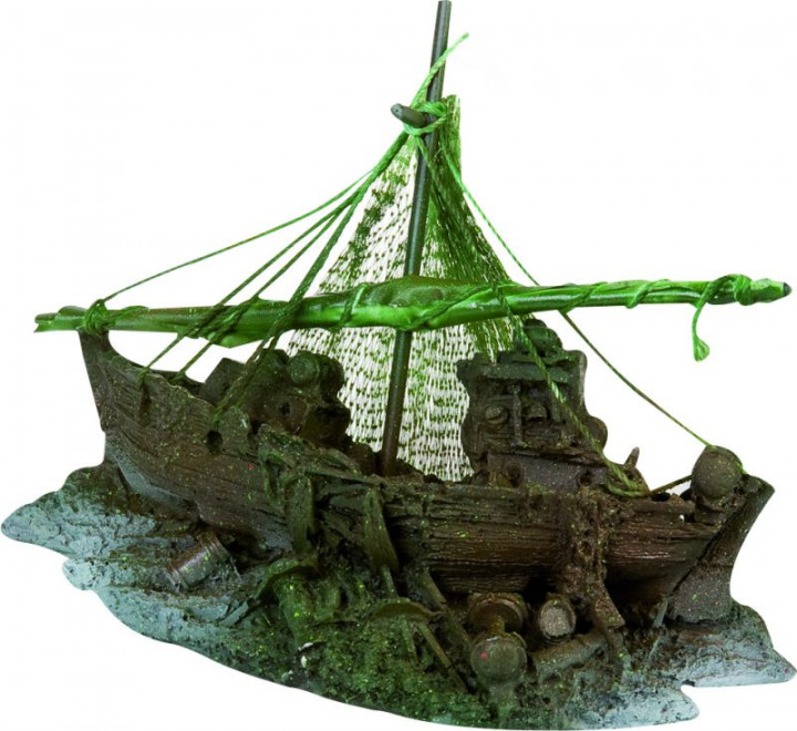 FISHERBOAT AQUARIUM DECORATION