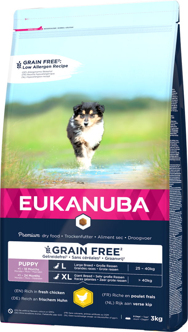 Eukanuba Puppy And Junior Large Breed Grain Free Chicken - 3 Kg