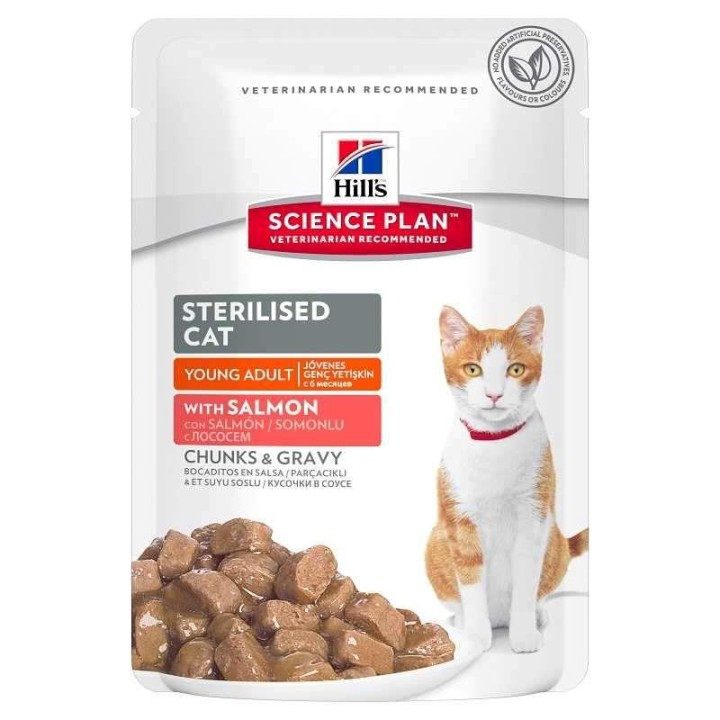 Hills Sterilised Cat Young Adult Salmon In Pouch - 85gr