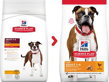 Hill's Science Plan Light Medium Adult Dog Food With Chicken - 3 Kg
