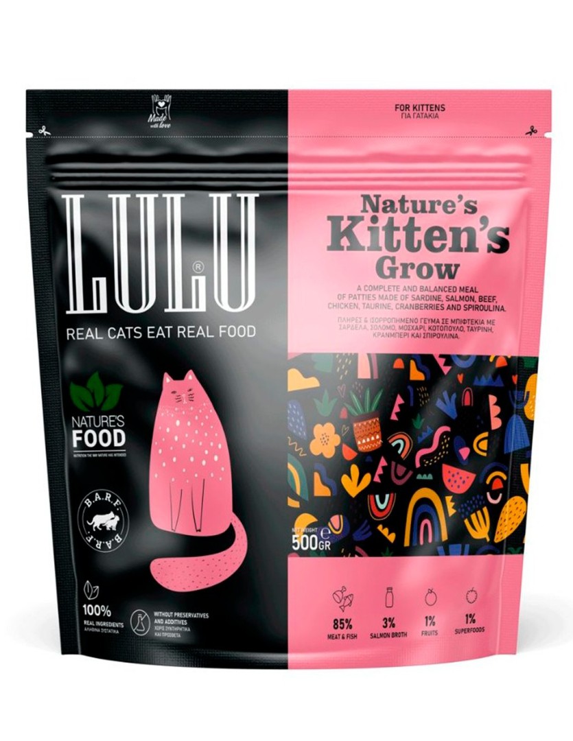 Nature's Food Dog Barf Food Kitten Grow - 500gr