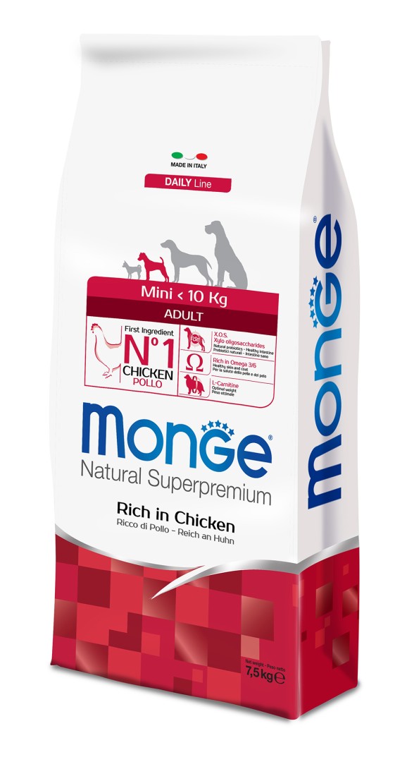Monge Daily Line Mini Adult Chicken - 7.5 Kg
