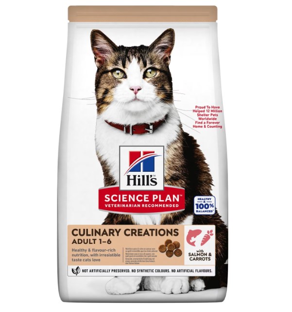 Hill's Science Plan Culinary Creations Feline Adult With Salmon And Carrots - 1.5 Kg
