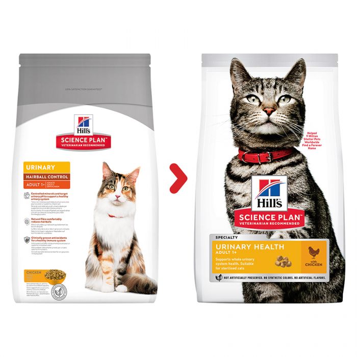 Hill's Science Plan Urinary Health Adult Cat Food With Chicken - 300gr