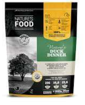 Nature's Food Dog Barf Food Duck Dinner Patties - 1 Kg